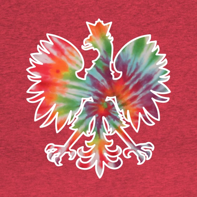 Polish Pride Eagle Dyngus Day Tie Dye by PodDesignShop